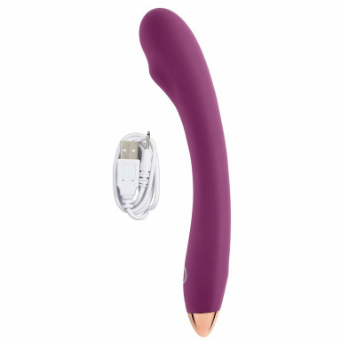 Фиолетовый стимулятор G-точки G-Spot Slim Flexible Vibrator - 22 см. фото 4