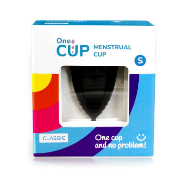 Черная менструальная чаша OneCUP Classic - размер S фото 6