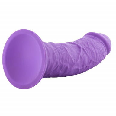 Фиолетовый реалистичный фаллоимитатор Jammy - 20,3 см. фото 5