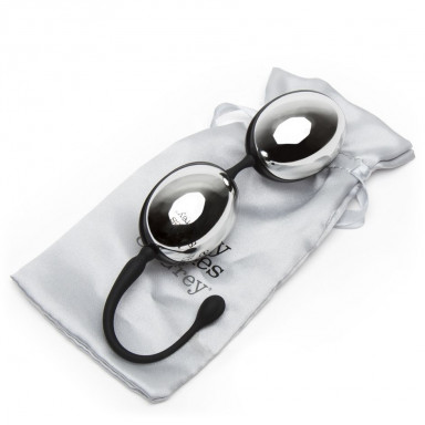 Серебристо-черные вагинальные шарики Inner Goddess Silver Jiggle Balls фото 2