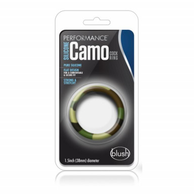 Эрекционное кольцо камуфляжной расцветки Silicone Camo Cock Ring фото 2
