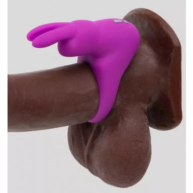 Фиолетовое эрекционное виброкольцо Happy Rabbit Cock Ring Kit фото 3