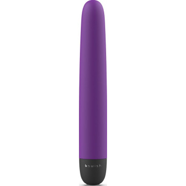 Фиолетовый классический вибратор Bgood Classic - 18 см., фото
