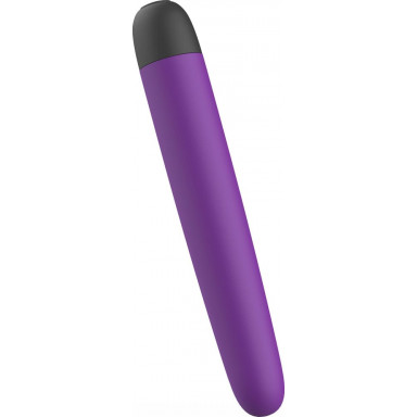 Фиолетовый классический вибратор Bgood Classic - 18 см. фото 3