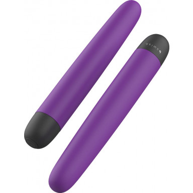 Фиолетовый классический вибратор Bgood Classic - 18 см. фото 4