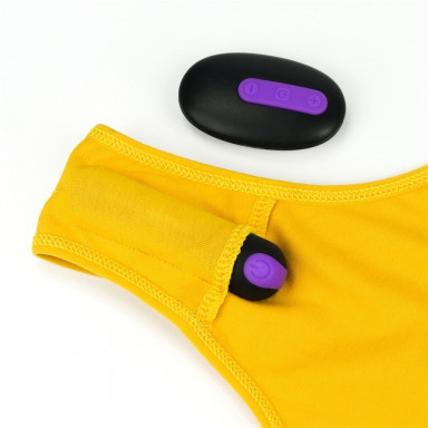Сексуальные трусики с вибропулей Bitch Vibrating Panties - Size S фото 3