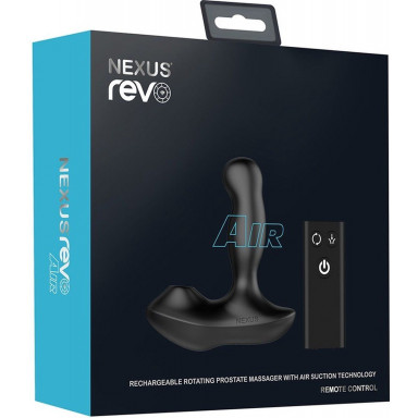 Черный вибратор-ротатор для стимуляции простаты Nexus Revo Air фото 4