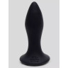 Черная анальная вибропробка Sensation Rechargeable Vibrating Butt Plug - 8,9 см., фото