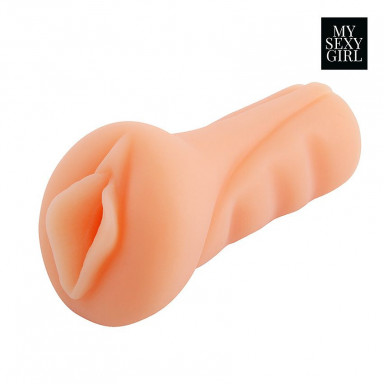 Реалистичный мастурбатор-вагина с рельефной внутренней поверхностью, фото