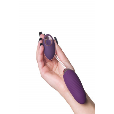 Фиолетовое виброяйцо с имитацией фрикций Bumpy фото 6