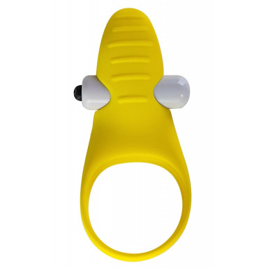 Желтое эрекционное виброкольцо Banana Ring, фото