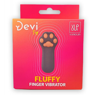 Насадка на палец в форме лапки Finger Vibrator Fluffy фото 2