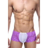 Кружевные трусы-хипсы для мужчин, L-XL, фиолетовый, белый, фото
