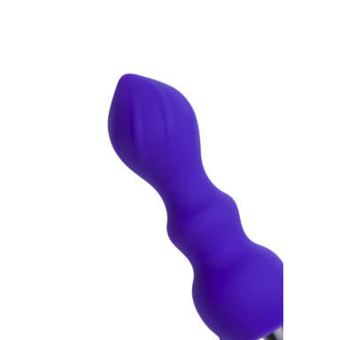 Фиолетовая анальная вибровтулка Curvy - 14 см. фото 9