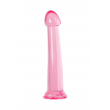 Розовый нереалистичный фаллоимитатор Jelly Dildo L - 20 см., фото