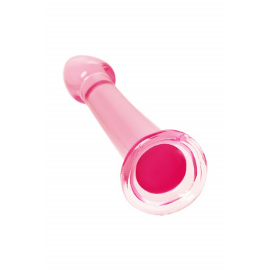 Розовый нереалистичный фаллоимитатор Jelly Dildo L - 20 см. фото 3
