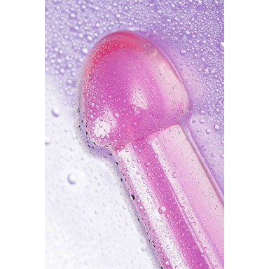 Розовый нереалистичный фаллоимитатор Jelly Dildo L - 20 см. фото 8
