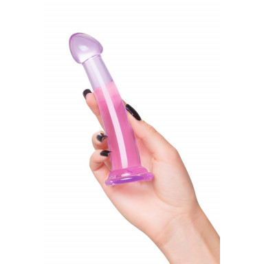 Фиолетовый фаллоимитатор Jelly Dildo S - 15,5 см. фото 5