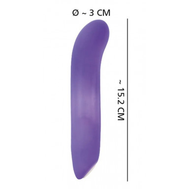 Фиолетовый мини-вибратор Flashing Mini Vibe - 15,2 см. фото 7