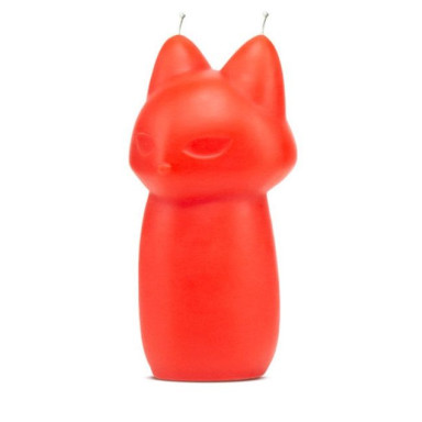 Красная БДСМ-свеча в форме злой кошки Fox Drip Candle, фото