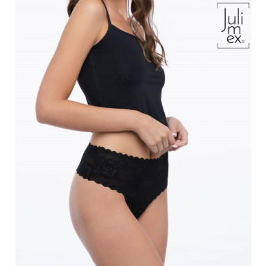 Трусики-стринги Bellie с высокой линией талии, XL, черный, фото