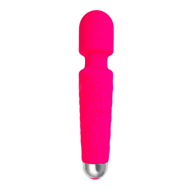 Розовый жезловый вибратор Peony - 20,5 см., фото
