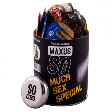 Текстурированные презервативы в кейсе MAXUS So Much Sex - 100 шт., фото