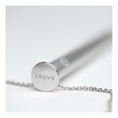 Стильный вибратор-кулон на серебристой цепочке Crave Vesper фото 2