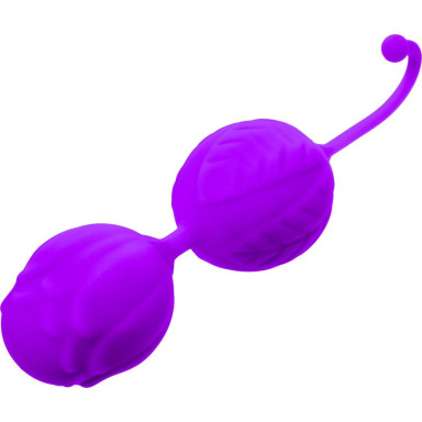 Фиолетовые вагинальные шарики Horny Orbs фото 4