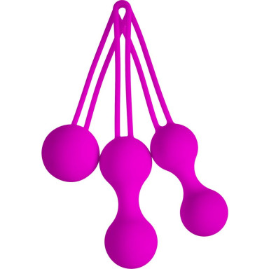 Набор лиловых вагинальных шариков Shrink Orbs фото 5