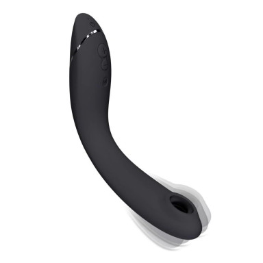 Темно-серый стимулятор G-точки Womanizer OG c технологией Pleasure Air и вибрацией - 17,7 см., фото