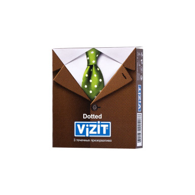 Презервативы с точечками VIZIT Dotted - 12 шт. фото 7