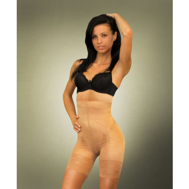 Моделирующие панталоны с высокой линией талии, S, бежевый, фото