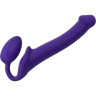 Фиолетовый безремневой страпон Silicone Bendable Strap-On - size M, фото