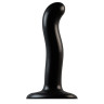 Черный фаллоимитатор-насадка Strap-On-Me P G spot Dildo size S - 16,4 см., фото