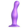 Фиолетовая насадка Strap-On-Me Dildo Plug Curvy size L, фото