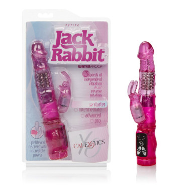 Розовый вибромассажер Petite Jack Rabbit - 24 см. фото 5