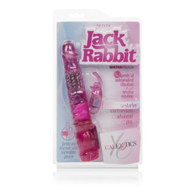 Розовый вибромассажер Petite Jack Rabbit - 24 см. фото 6