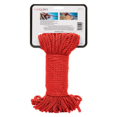Красная веревка для связывания BDSM Rope - 30 м. фото 3