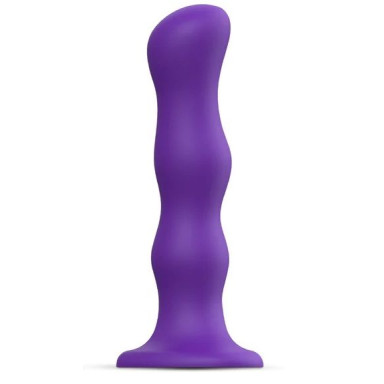 Фиолетовая насадка Strap-On-Me Dildo Geisha Balls size M, фото