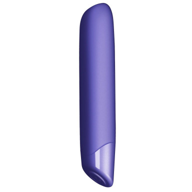Фиолетовый классический вибратор Very Peri - 16 см., фото
