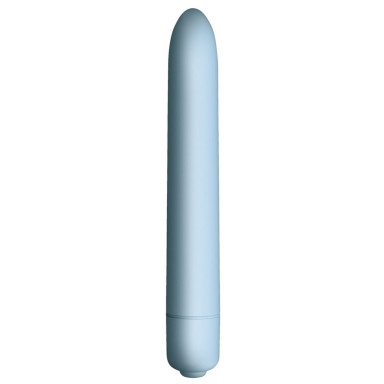 Голубой мини-вибратор Sugar Blue - 14,2 см., фото