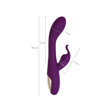 Фиолетовый вибратор-кролик G-Spotter - 19,5 см. фото 2