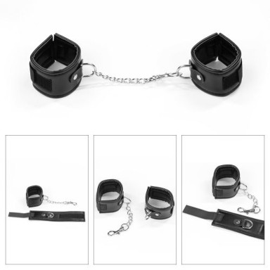 БДСМ-набор Deluxe Bondage Kit: маска, вибратор, наручники, плётка фото 2