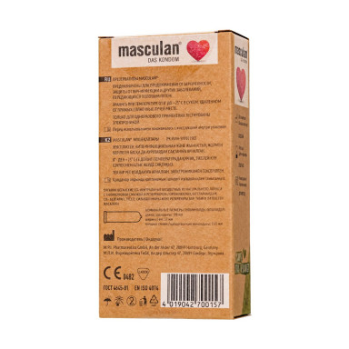Экологически чистые презервативы Masculan Organic - 10 шт. фото 3