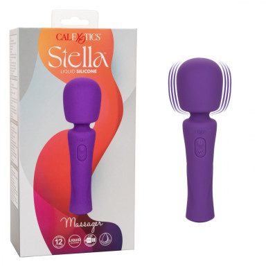 Фиолетовый ванд Stella Liquid Silicone Massager - 17,25 см. фото 2