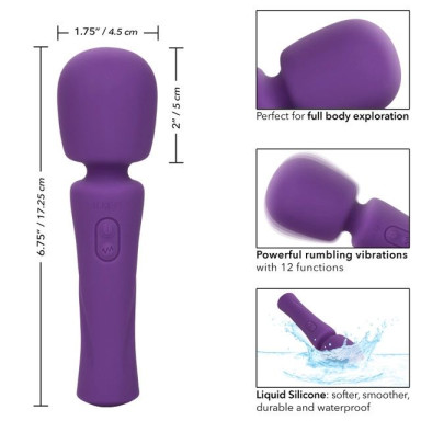 Фиолетовый ванд Stella Liquid Silicone Massager - 17,25 см. фото 3