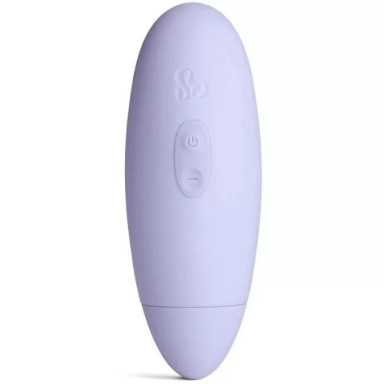 Фиолетовый вакуумный стимулятор клитора So Divine Pearl - 10 см. фото 4