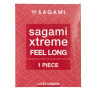 Утолщенный презерватив Sagami Xtreme Feel Long с точками - 1 шт., фото