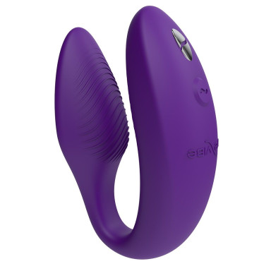 Фиолетовый вибратор для пар We-Vibe Sync 2, фото